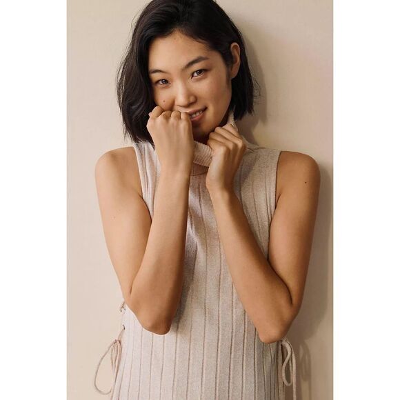 Anthropologie Maxi Turtleneck Sweater Tank Size S - Picture 1 of 9